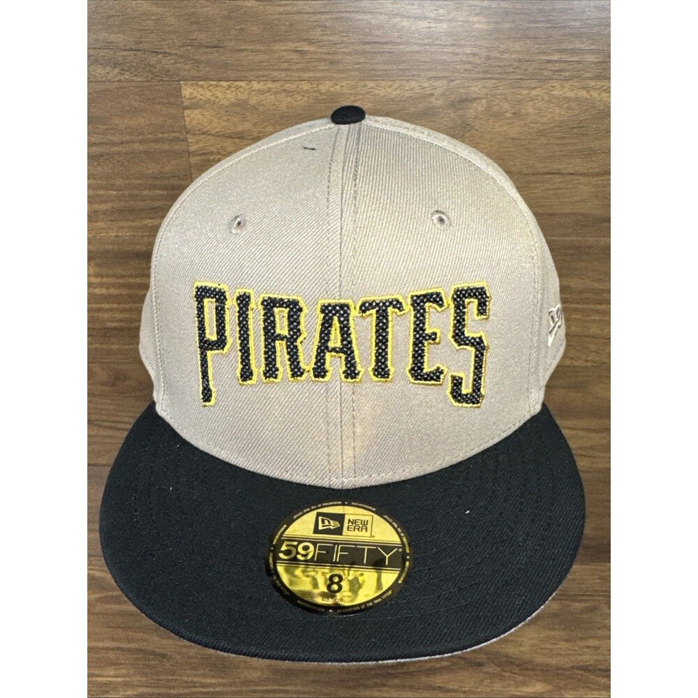 New Era 59FIFTY Fitted Hat Pittsburgh Pirates Men's Sz 8
